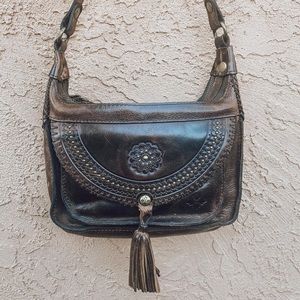EUC Patricia Nash crossbody leather bag
